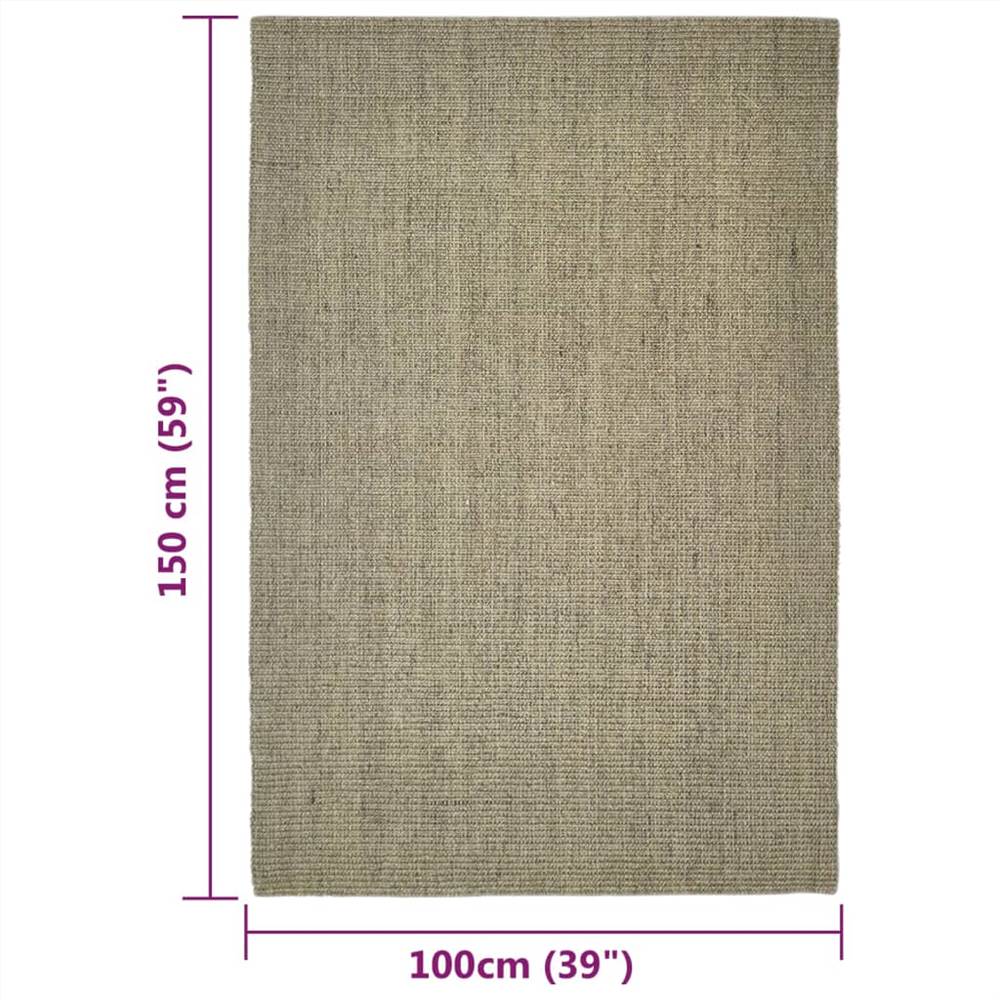 Rug Natural Sisal 100x150 cm Taupe