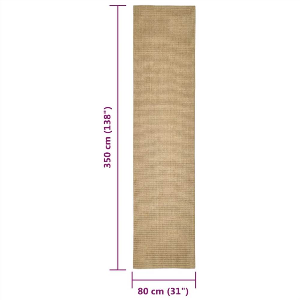 Rug Natural Sisal 80x350 cm