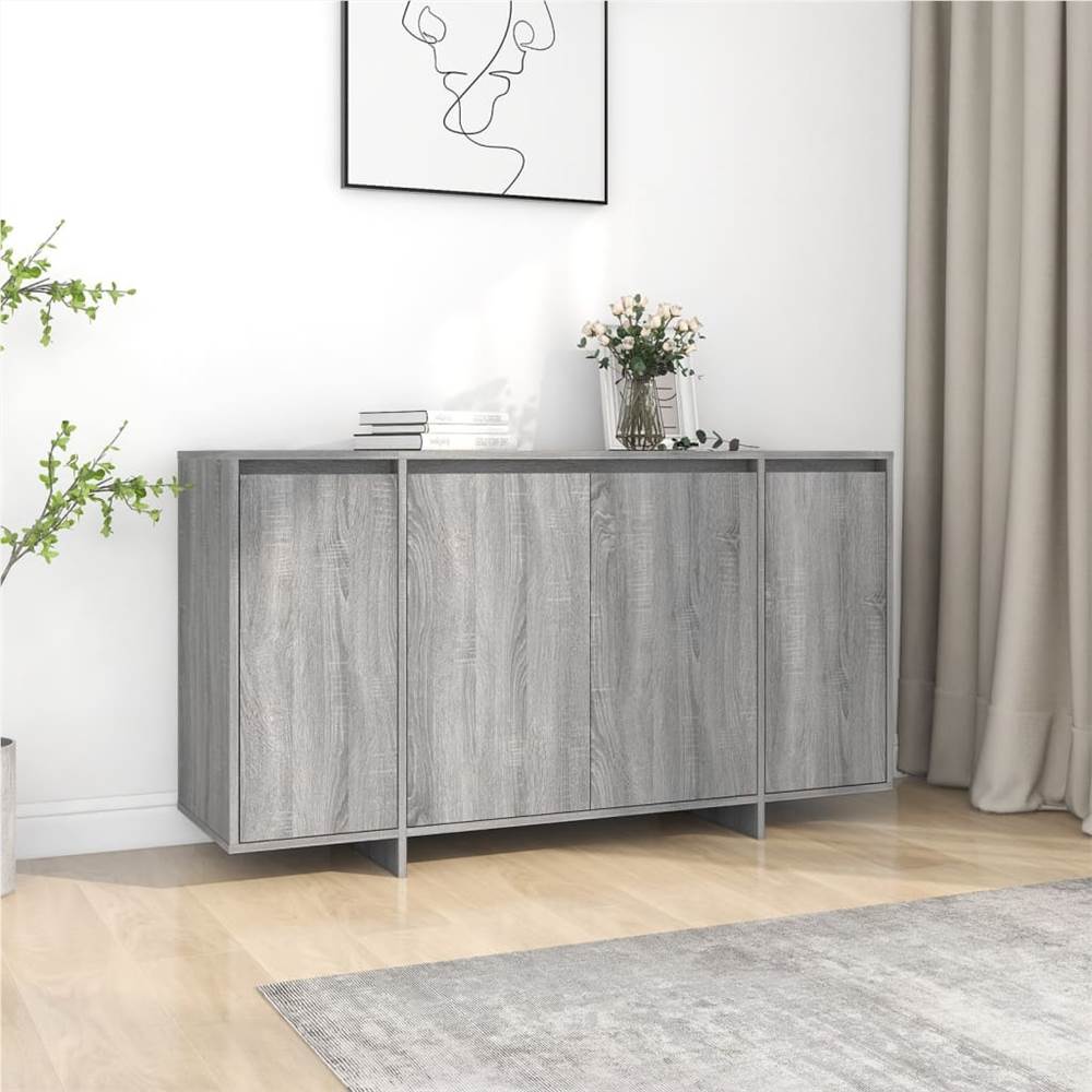 

Sideboard Grey Sonoma 135x41x75 cm Chipboard