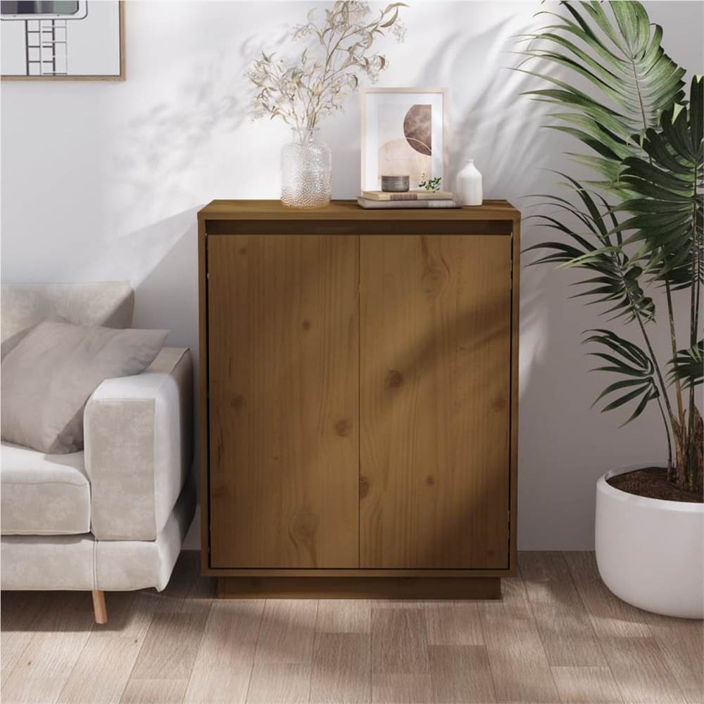 

Sideboard Honey Brown 60x34x75 cm Solid Wood Pine