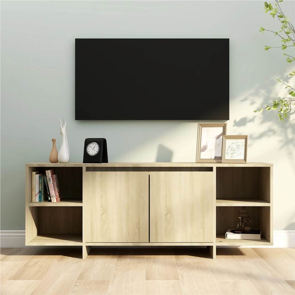 TV Cabinet Sonoma Oak 130x35x50 cm Chipboard
