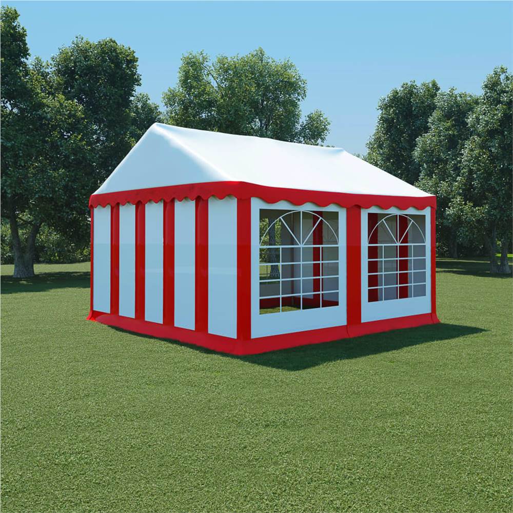 

Tent Fabric 4x4m - Red and White