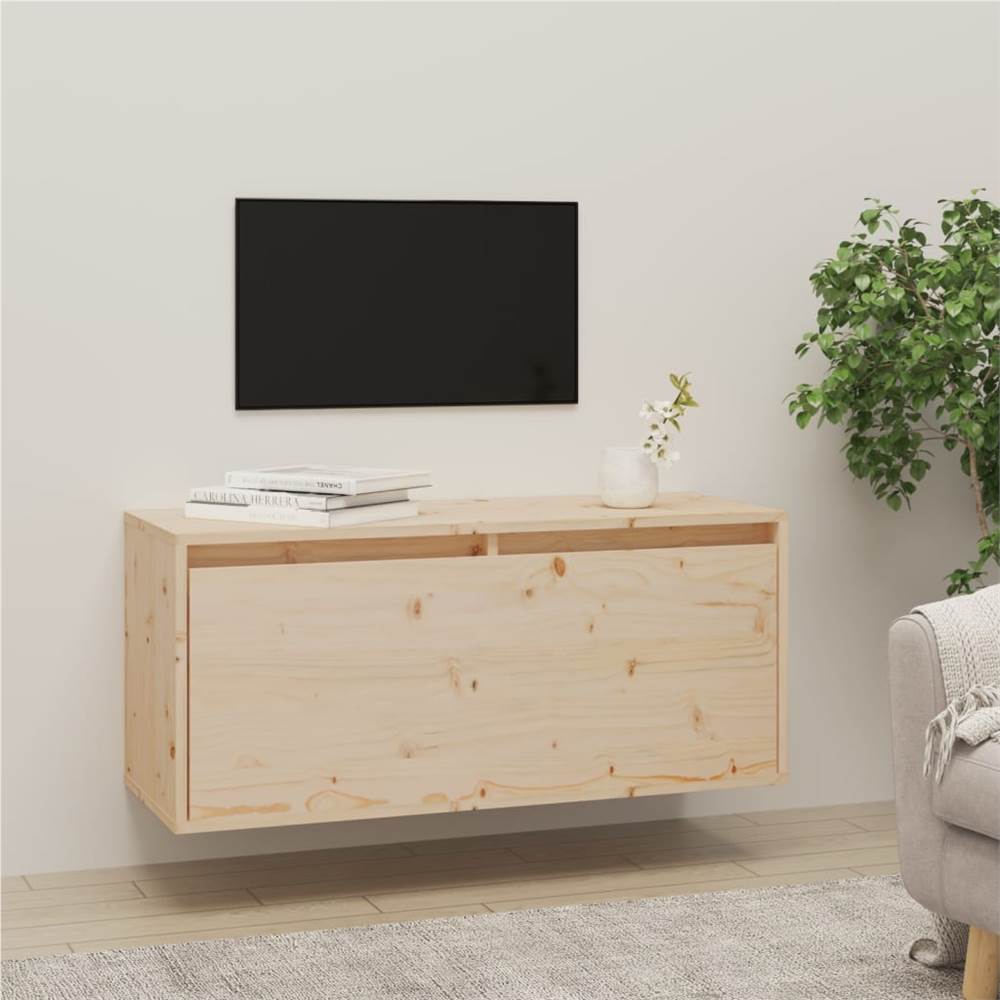 

Wall Cabinet 80x30x35 cm Solid Wood Pine