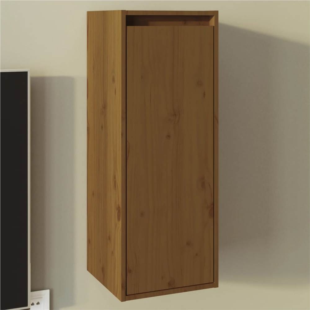 

Wall Cabinet Honey Brown 30x30x80 cm Solid Wood Pine