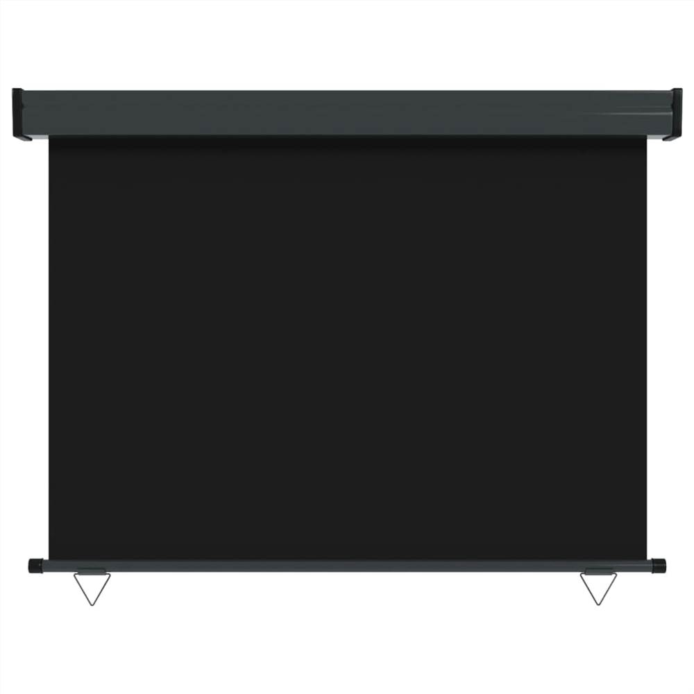Balcony Side Awning 117x250 cm Black