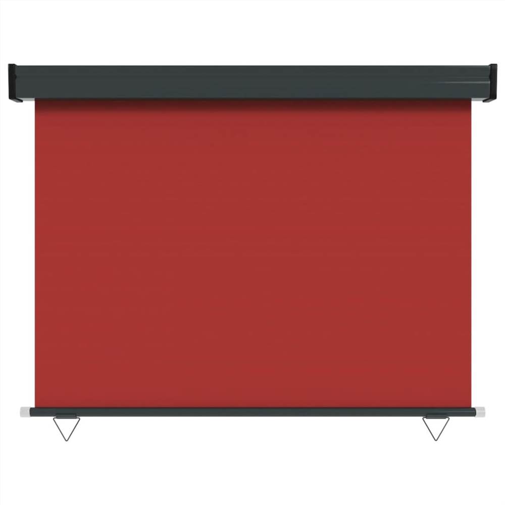 Balcony Side Awning 117x250 cm Red