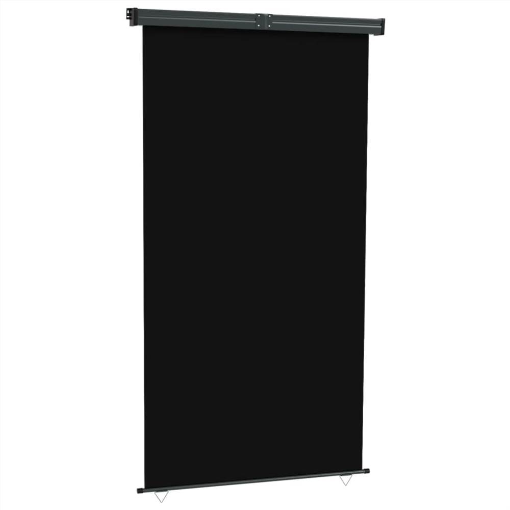 Balcony Side Awning 160x250 cm Black