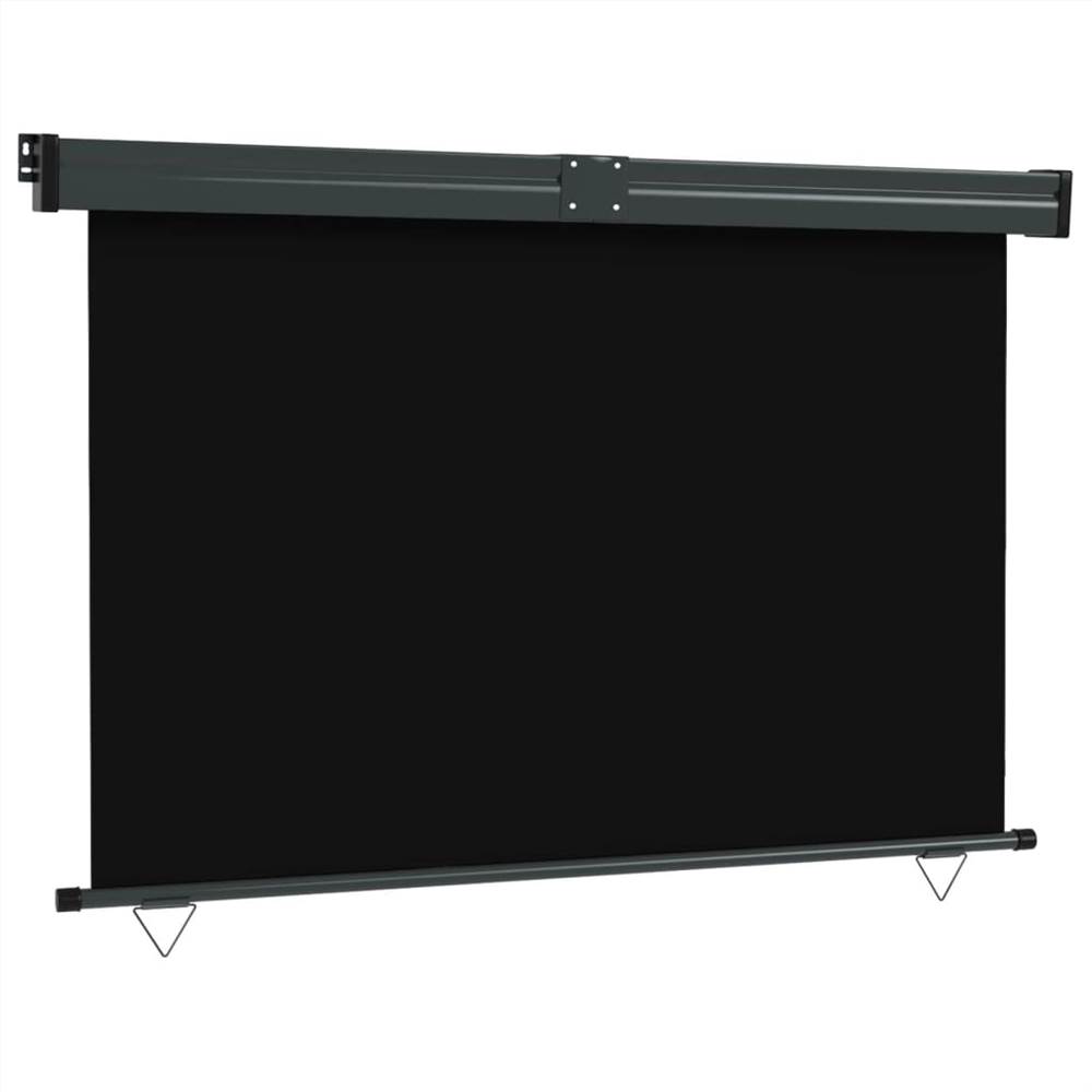 Balcony Side Awning 160x250 cm Black