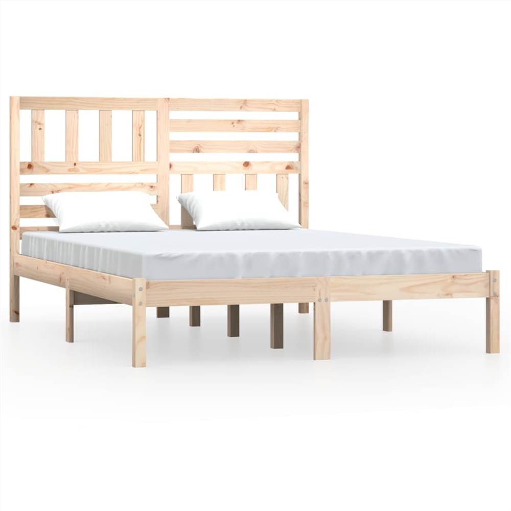 

Bed Frame Solid Wood Pine 160x200 cm King Size