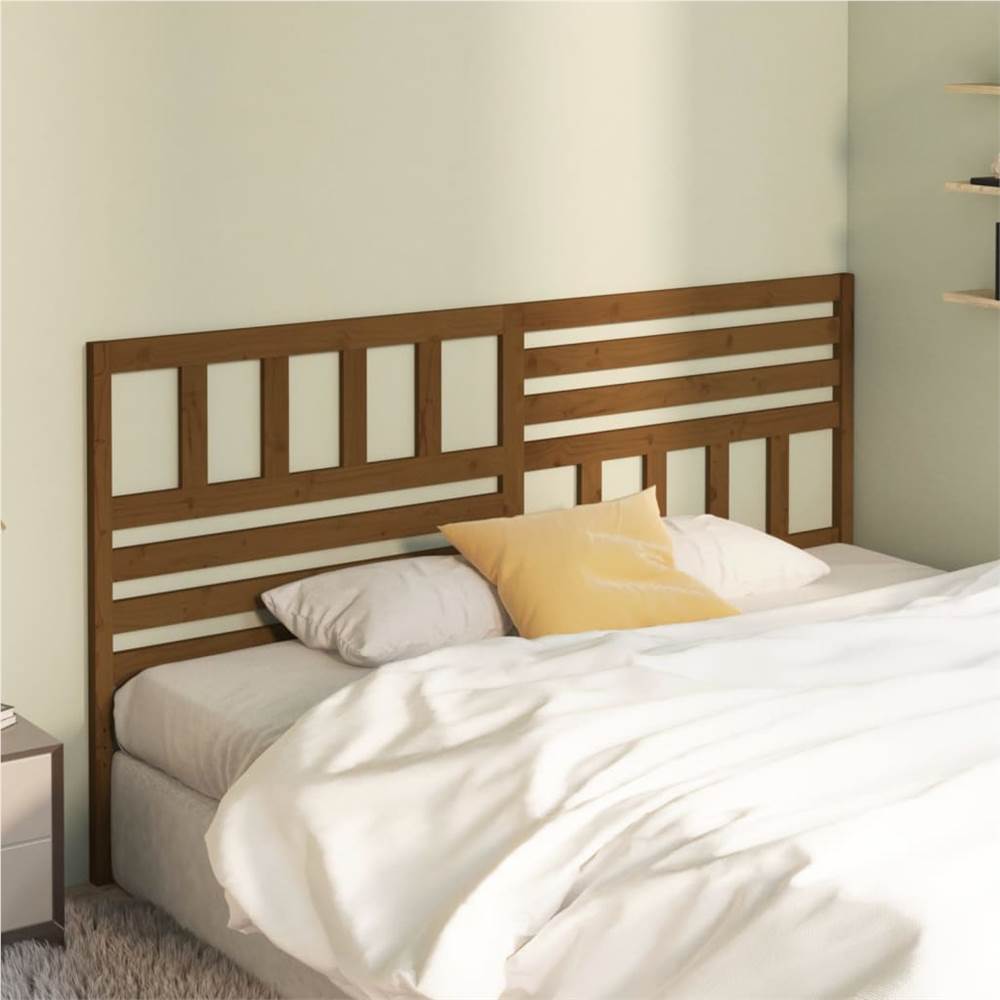 

Bed Headboard Honey Brown 186x4x100 cm Solid Wood Pine
