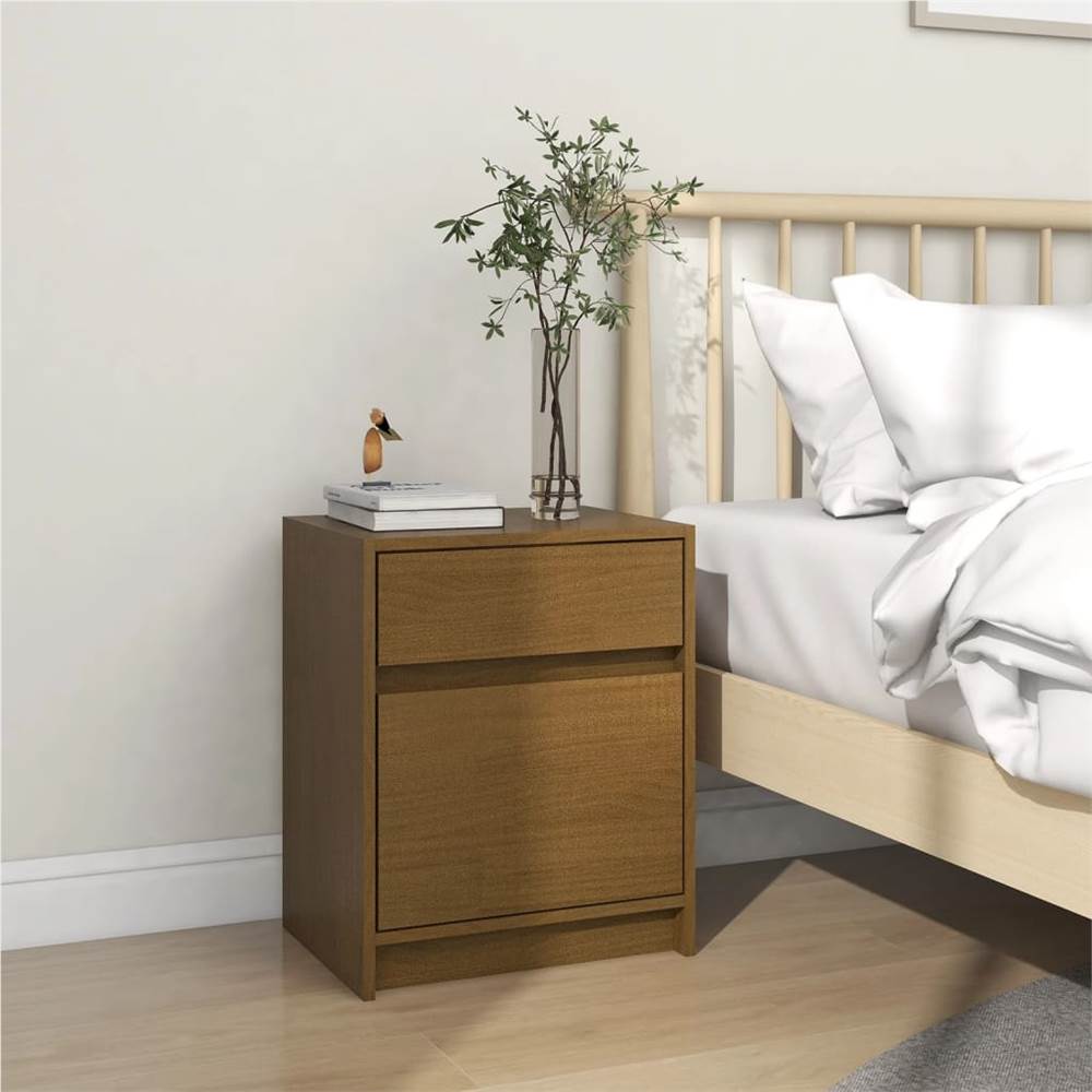 

Bedside Cabinet Honey Brown 40x31x50 cm Solid Pinewood