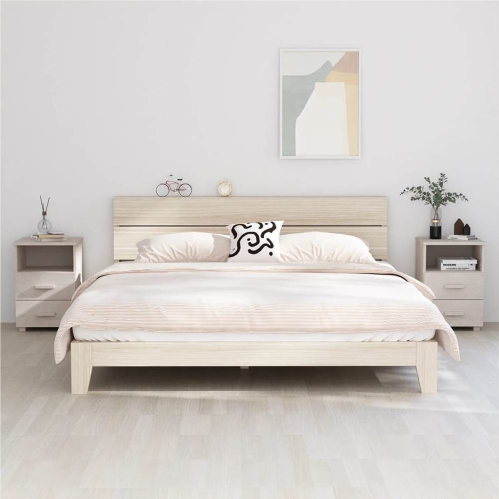 

Bedside Cabinets 2 pcs White 40x35x62 cm Solid Wood Pine
