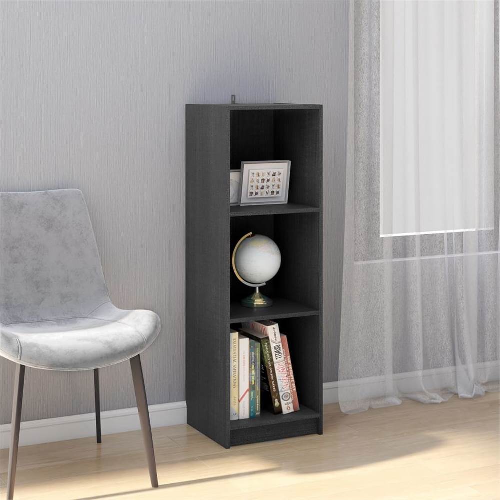 

Book Cabinet/Room Divider Grey 36x33x110 cm Solid Pinewood