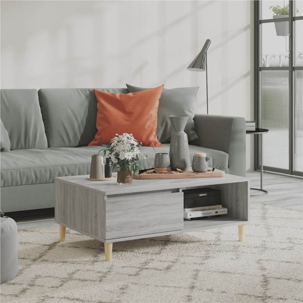 

Coffee Table Grey Sonoma 90x60x35 cm Chipboard
