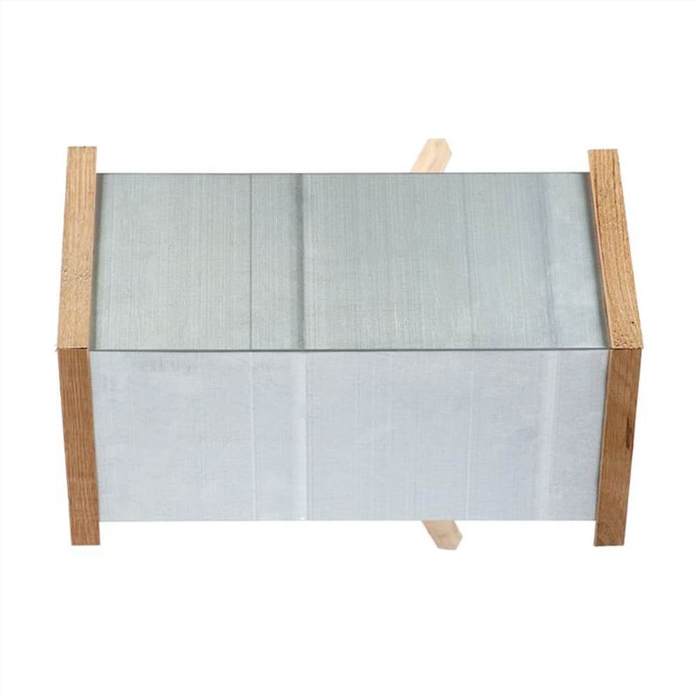 Esschert Design Bird Table with Rectangular Roof Steel