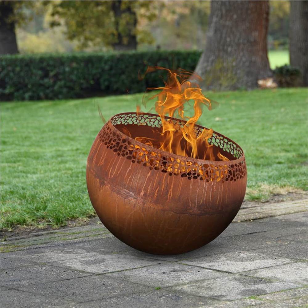 Esschert Design Fire Pit Ball Speckles Rust