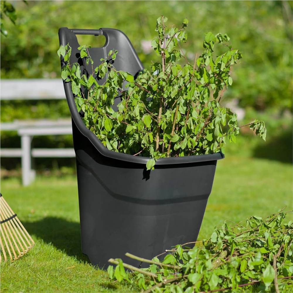 Nature Garden Waste Trolley 65 L Grey