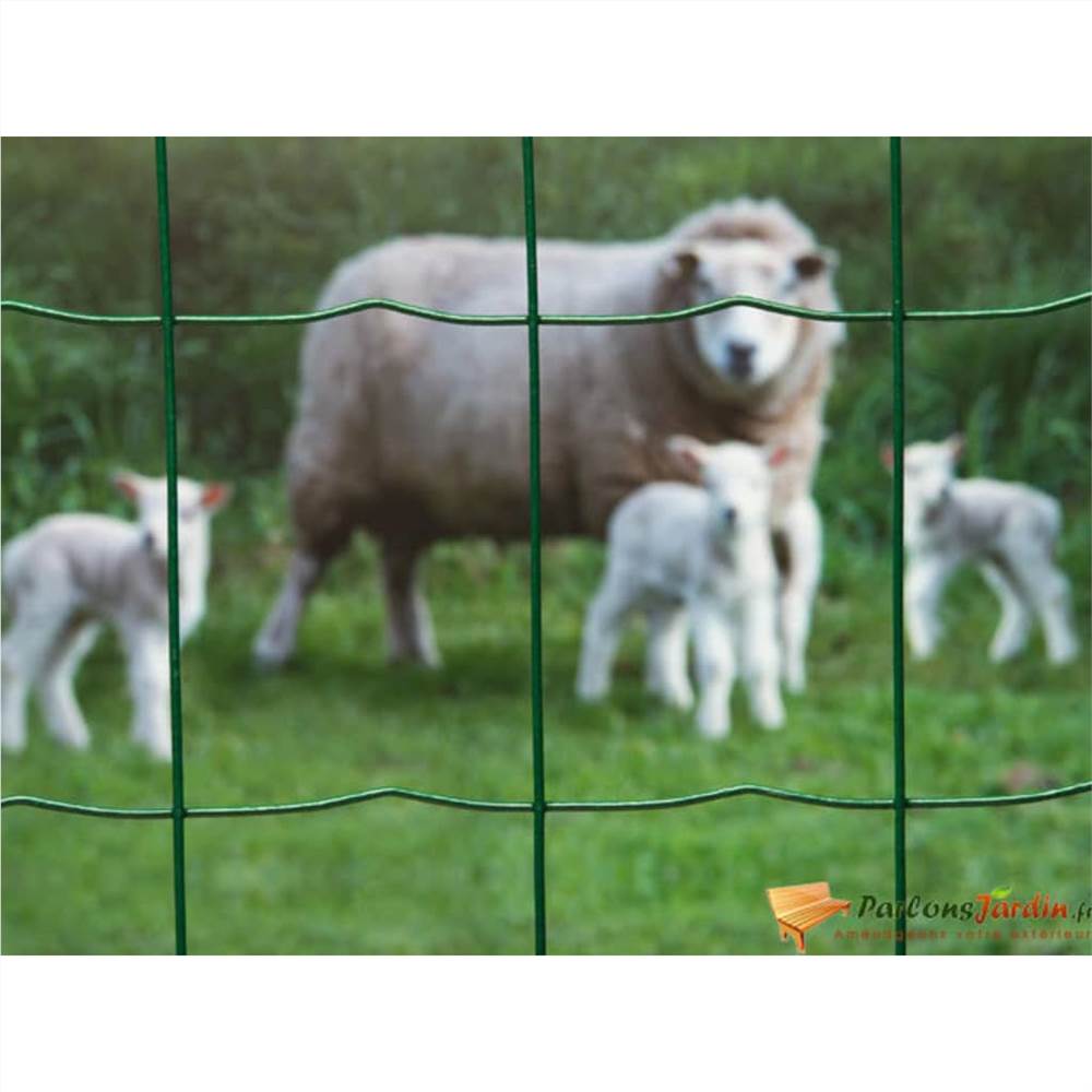 Nature Wire Mesh Rectangular 1x10m Plastic Coated Steel Green