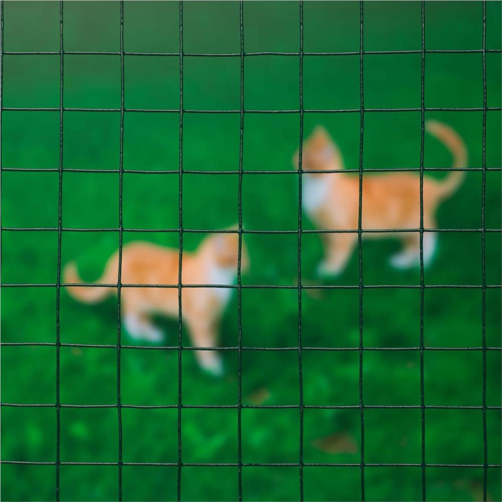 

Nature Wire Mesh Square 0.5x5m 25mm Plastic Coated Steel Green