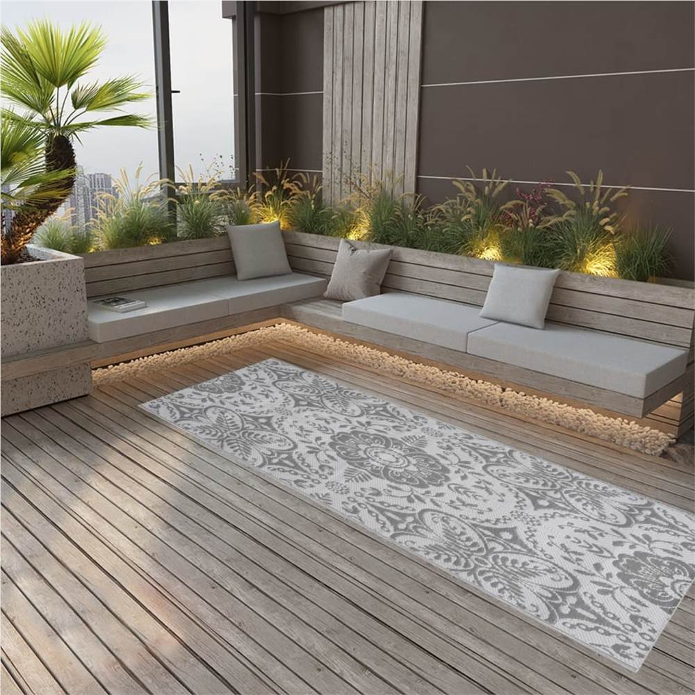 

Outdoor Rug Light grey 80x150 cm PP