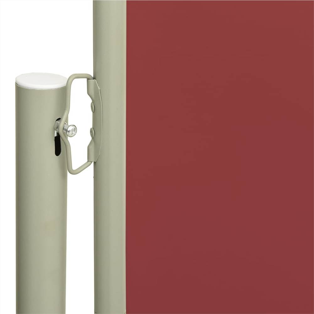 Patio Retractable Side Awning 117x500 cm Red