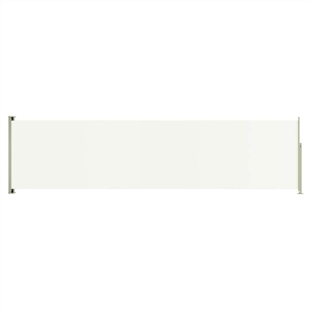 Patio Retractable Side Awning 160x600 cm Cream