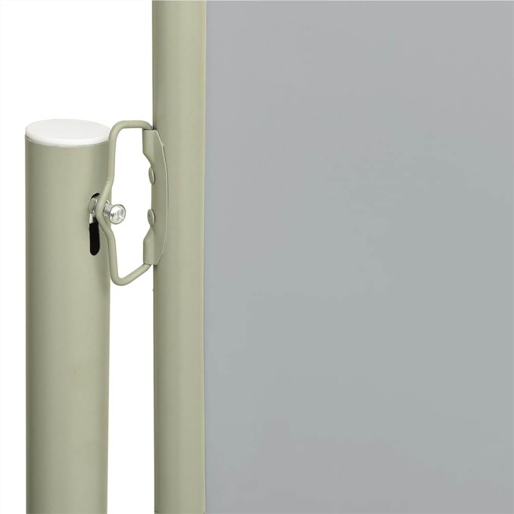 Patio Retractable Side Awning 160x600 cm Grey