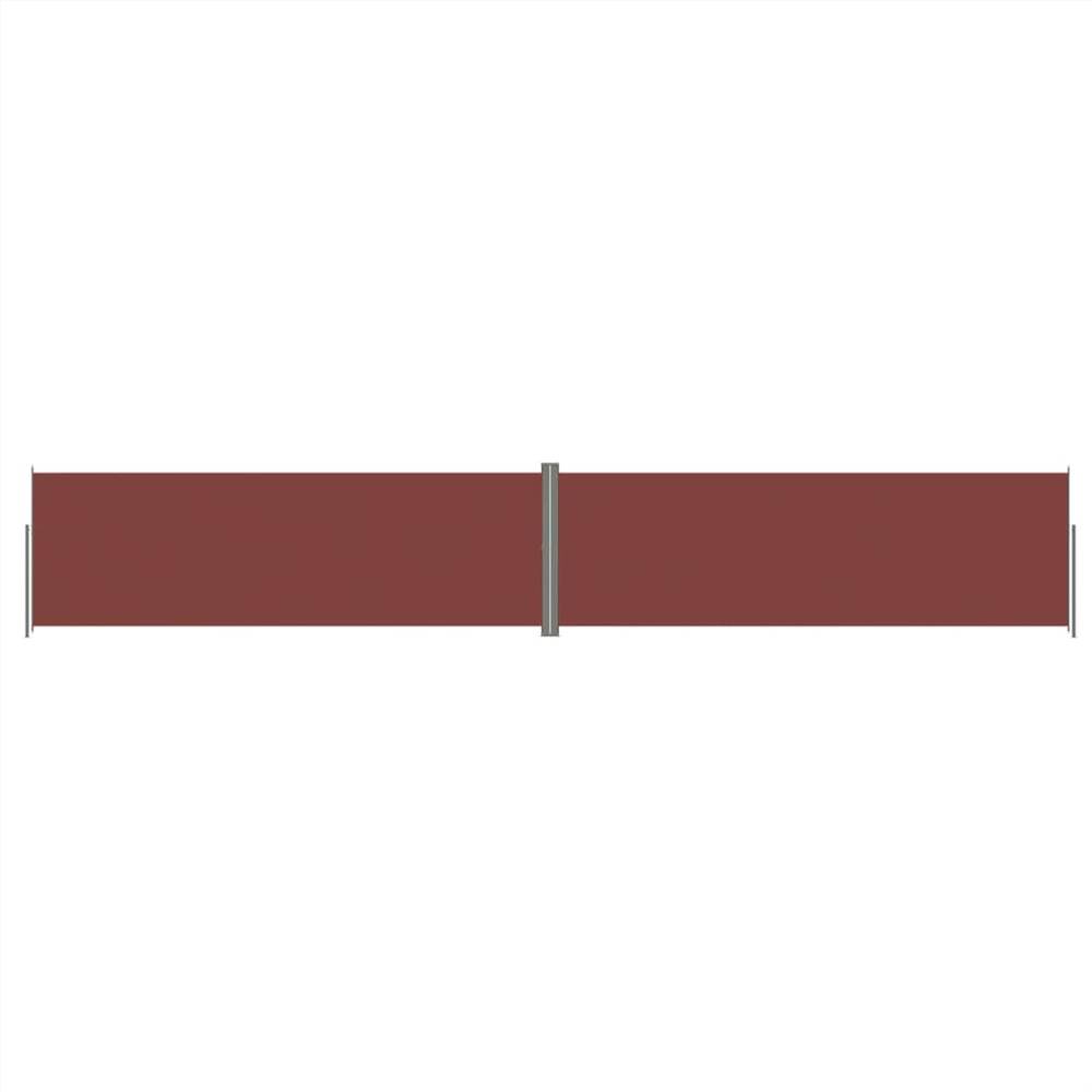 Retractable Side Awning Brown 200x1200 cm