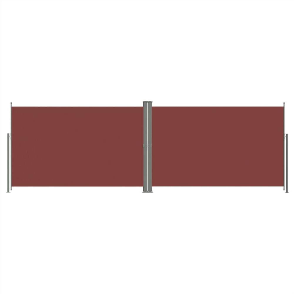 Retractable Side Awning Brown 200x600 cm