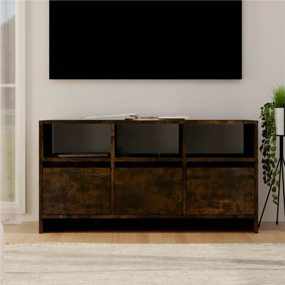 

TV Cabinet Smoked Oak 102x37.5x52.5 cm Chipboard