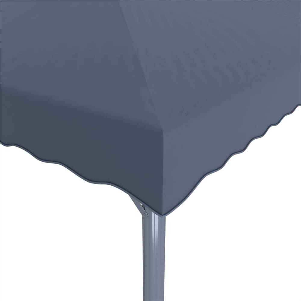 Gazebo with String Lights 300x300 cm Anthracite Aluminium