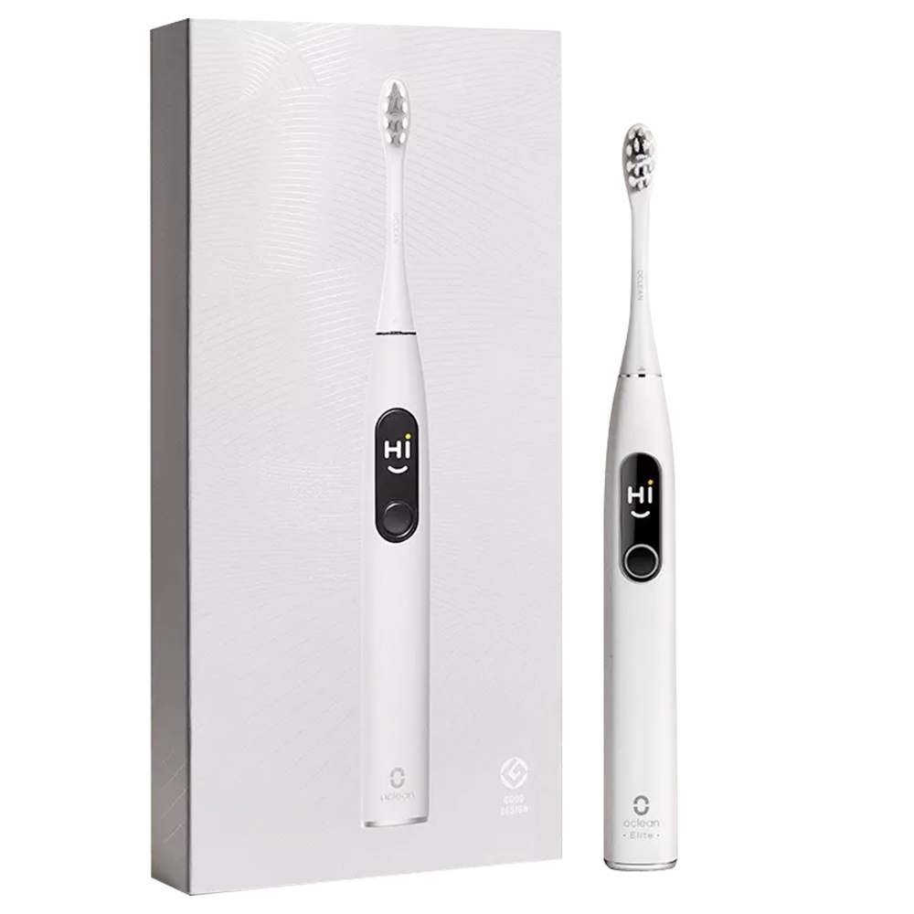 Oclean X Pro Elite Sonic Electric Toothbrush Smart Electric Toothbrush IPX7 Quiet Mark Fast Charging - Grey