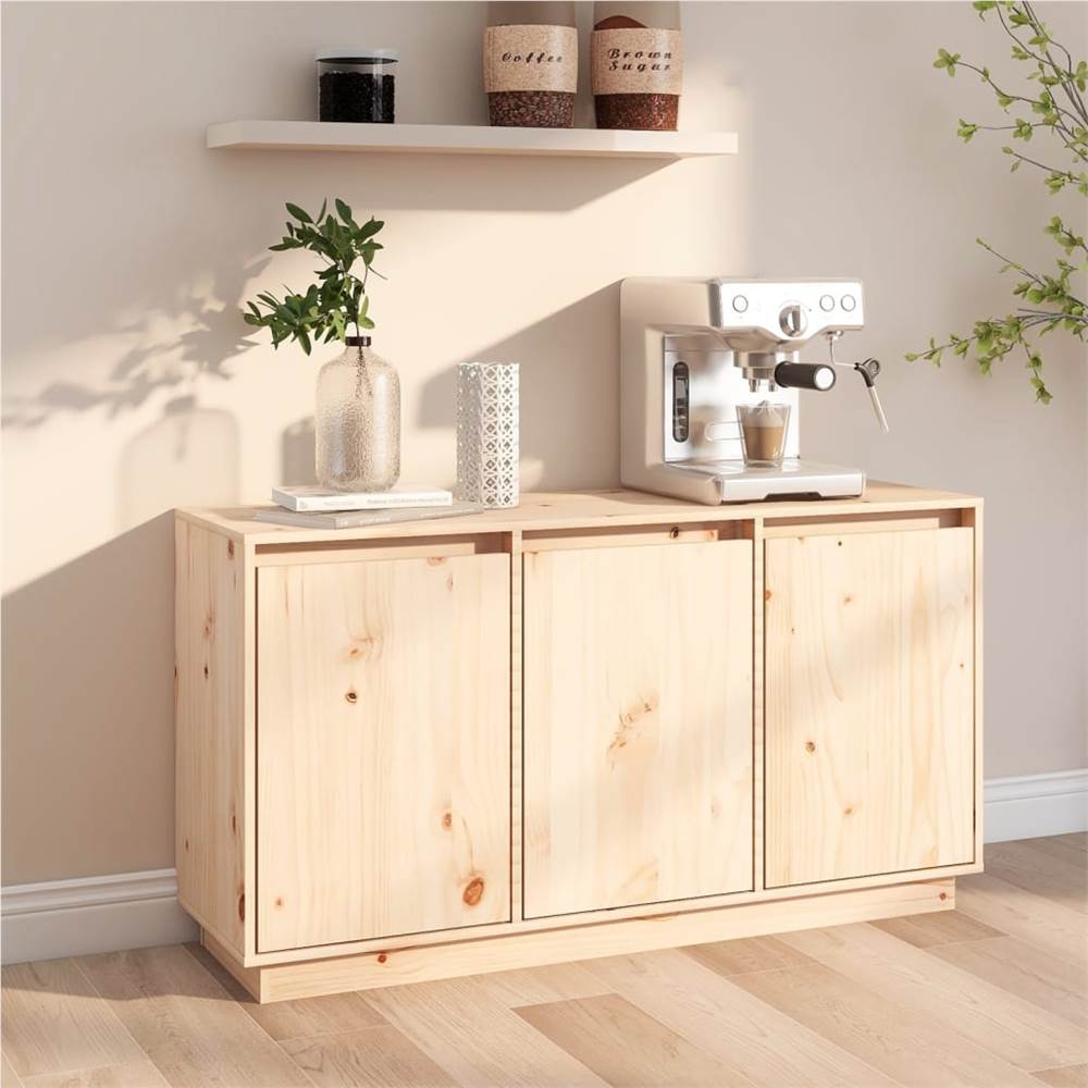 

Sideboard 111x34x60 cm Solid Wood Pine