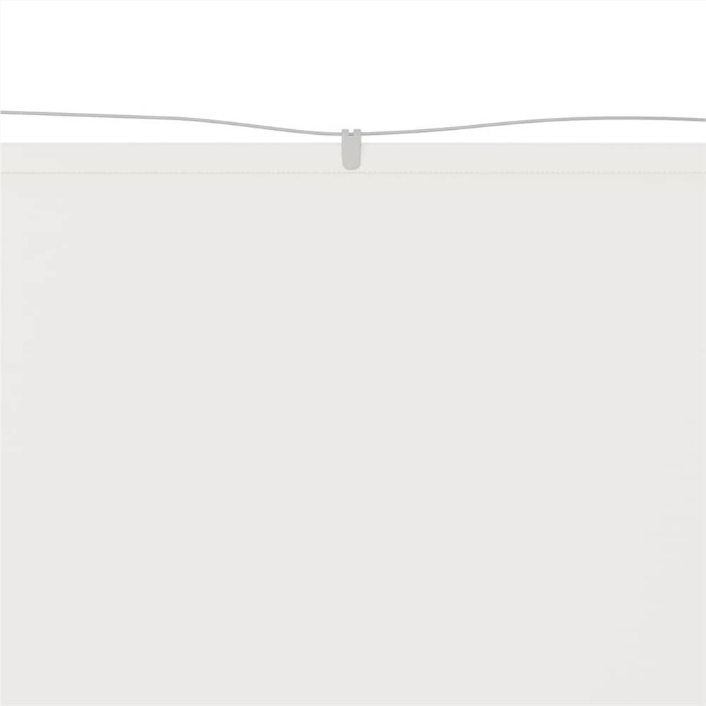 Vertical Awning White 100x1000 cm Oxford Fabric