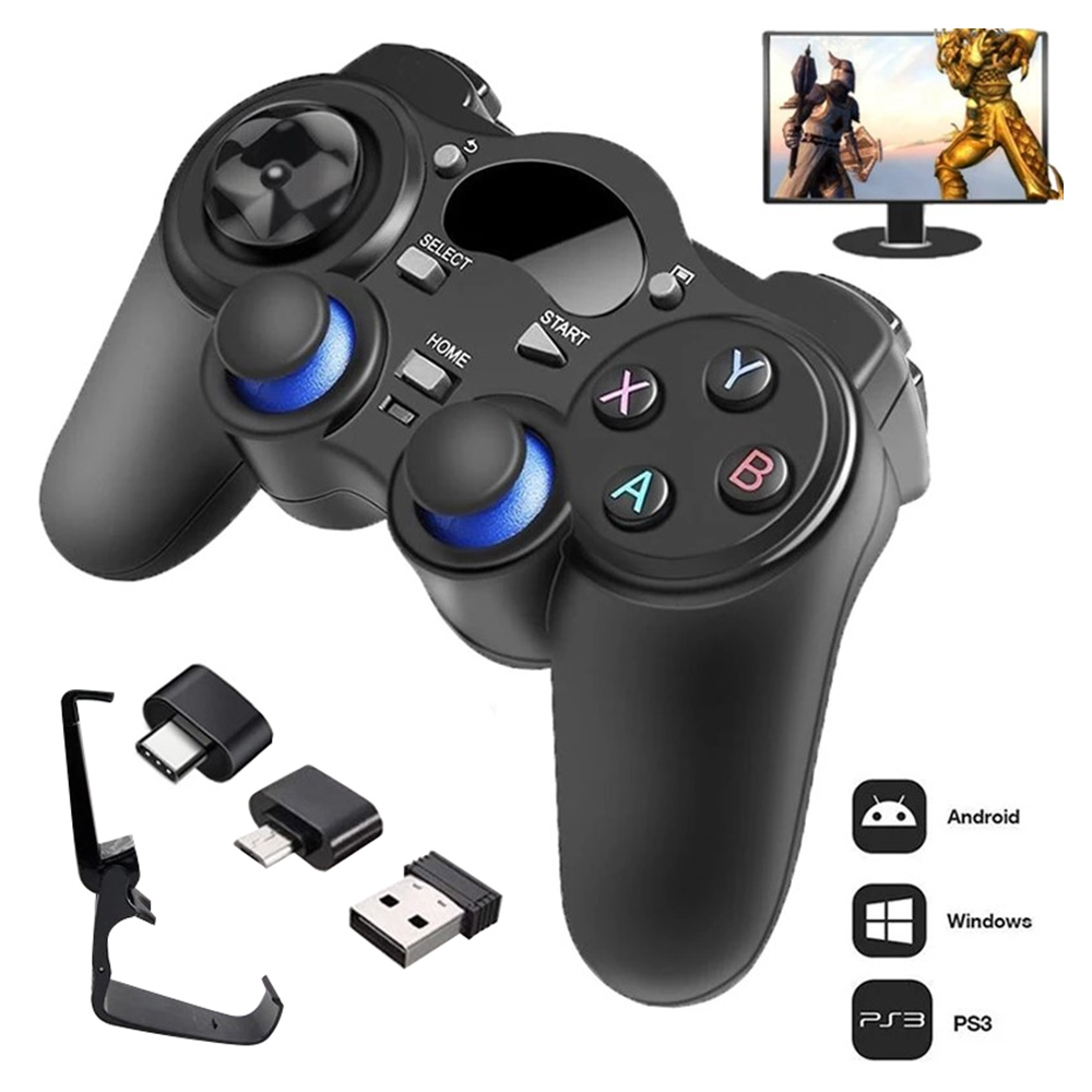 Bezprzewodowy kontroler gier 2.4G z konwerterem OTG na PS3/Smart Phone Tablet PC Smart TV BOX