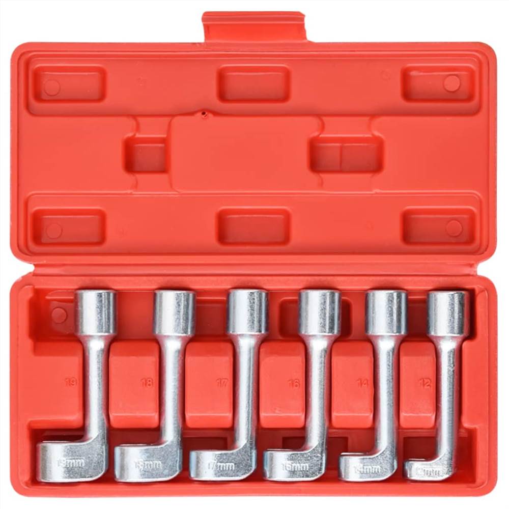 6 Piece Ltype Openended Ring Wrench Socket Set