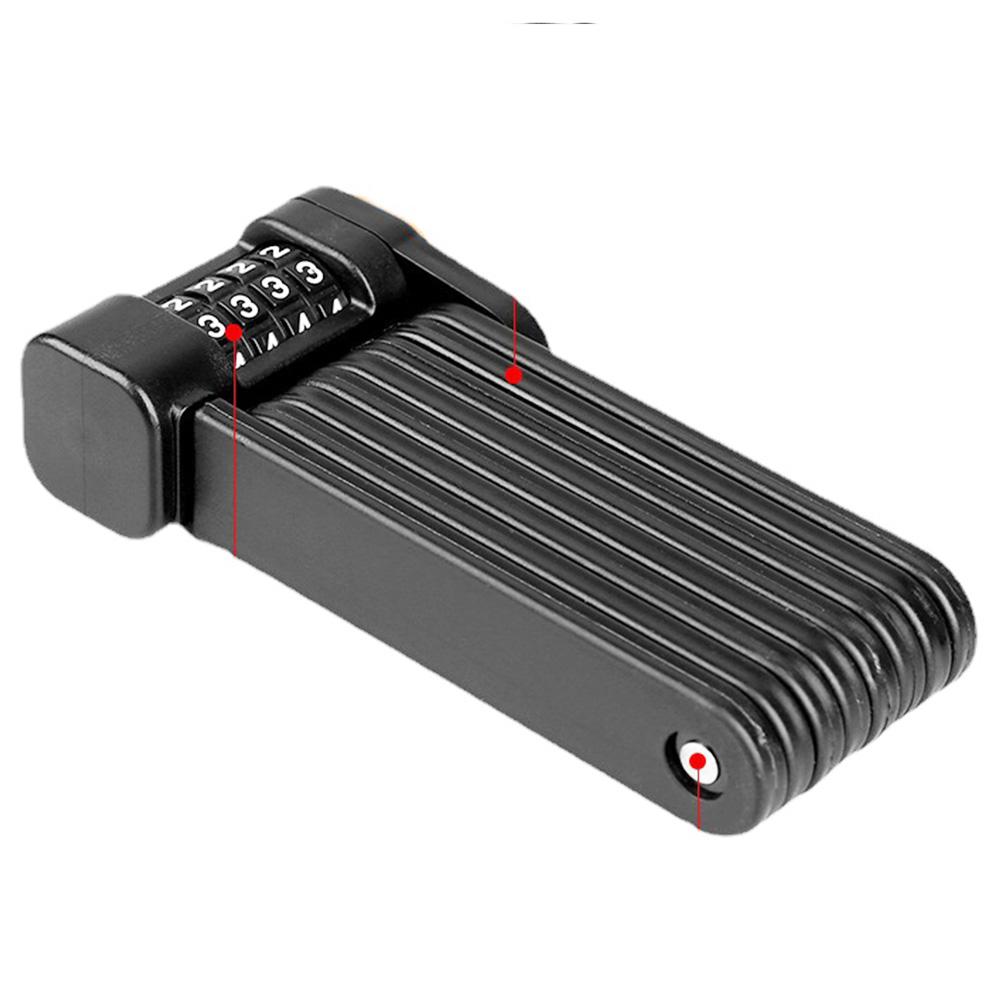 Bicycle Folding Lock Lengthen Anti Theft