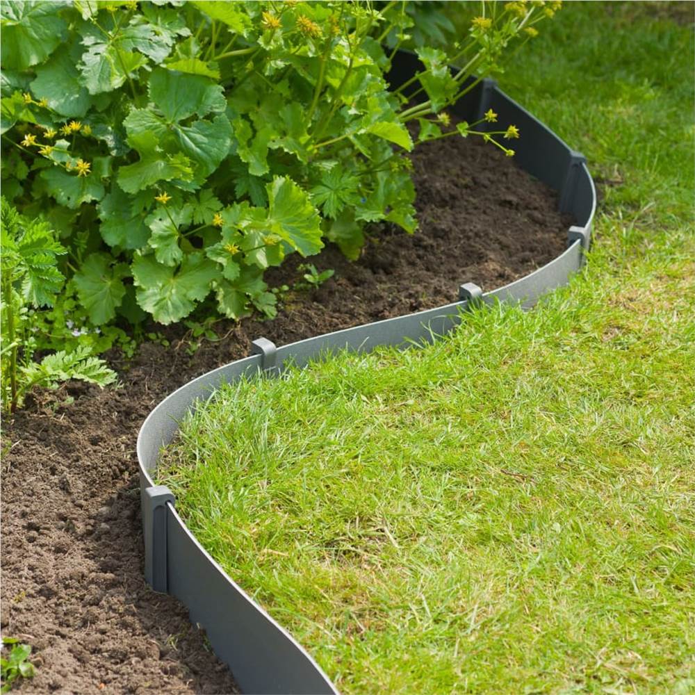 Nature Garden Border Edging 15cmx40m 3mm Grey