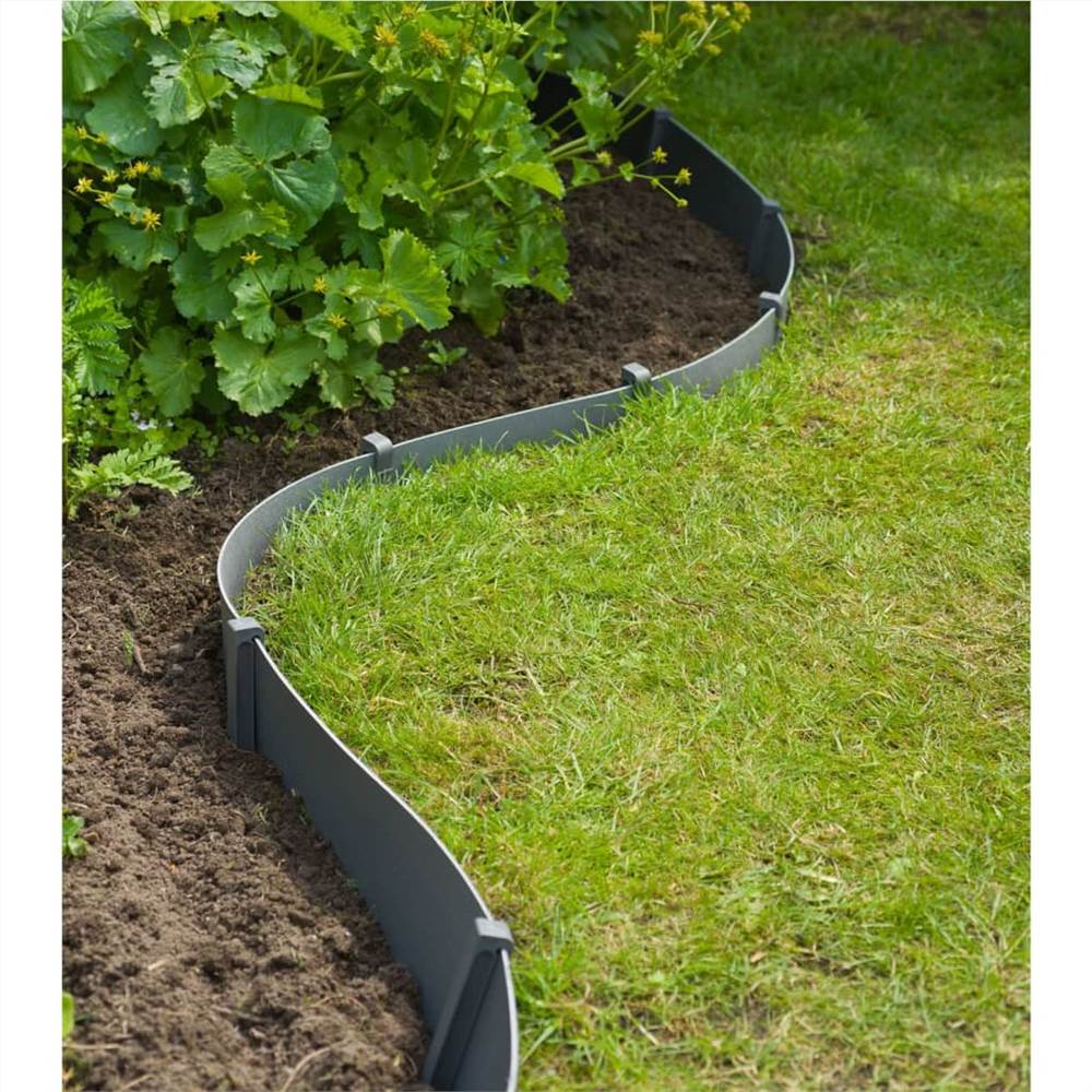 Nature Garden Border Edging 15cmx40m 3mm Grey