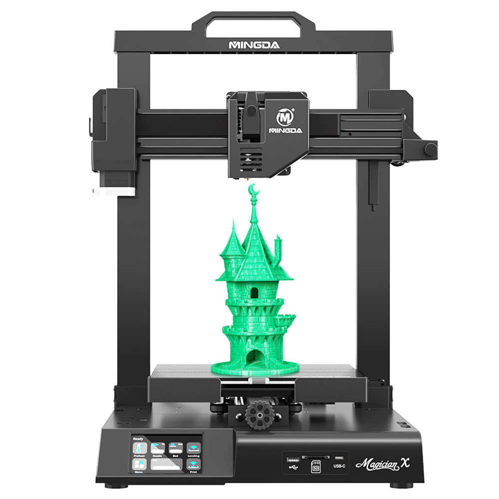 Модульный 3D-принтер MINGDA Magician X, экструдер с прямым приводом, автоматическое выравнивание, 32-битная материнская плата, сверхтихая, 230 * 230 * 260 мм