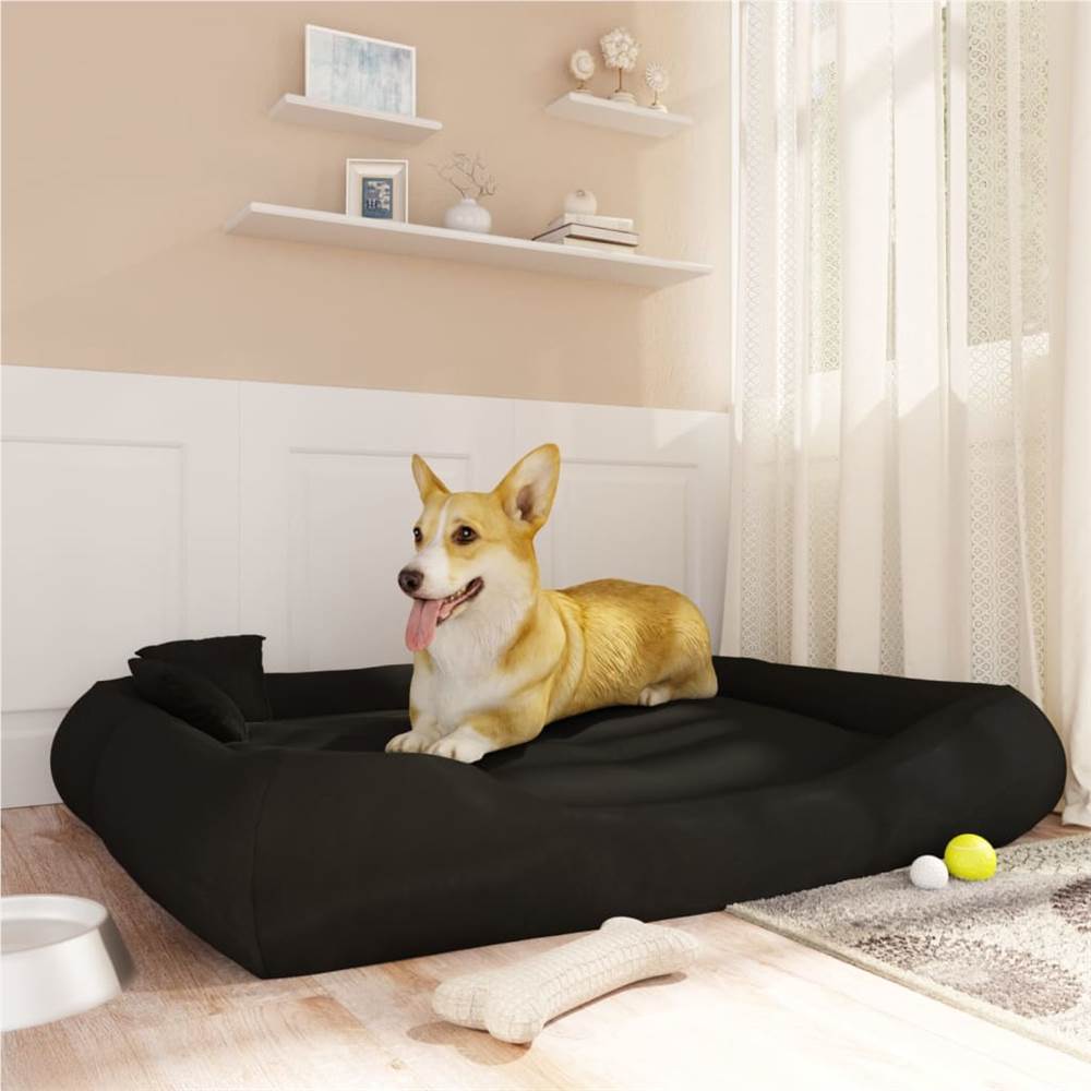 

Dog Cushion with Pillows Black 135x110x23 cm Oxford Fabric