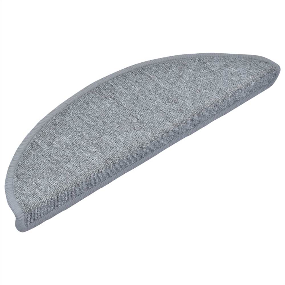 Stair Mats 10 pcs 56x20 cm Light Grey