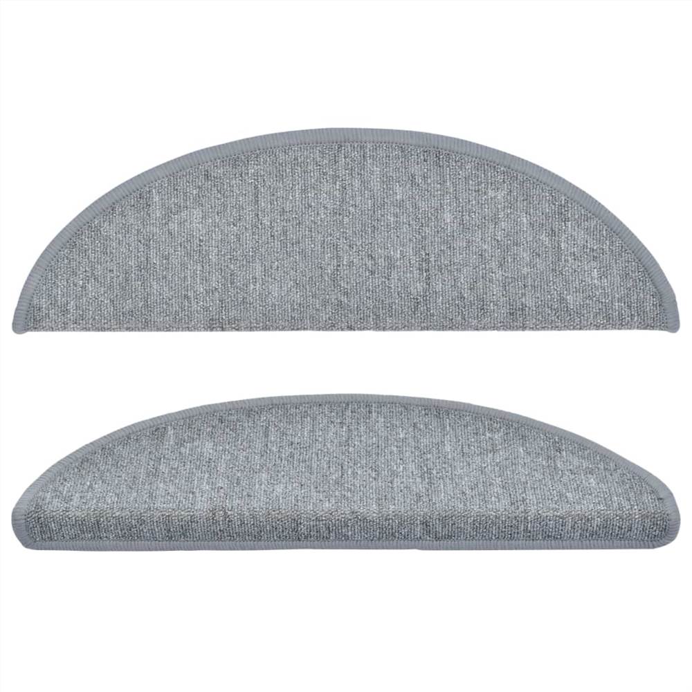 Stair Mats 10 pcs 56x20 cm Light Grey