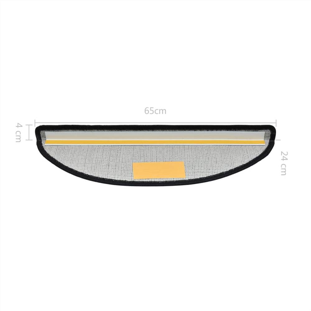 Stair Mats 10 pcs 65x28 cm Anthracite