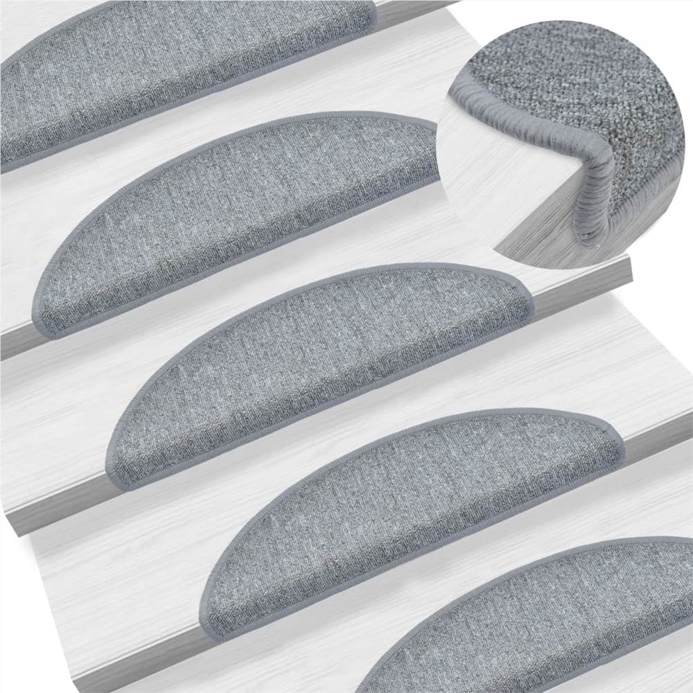 

Stair Mats 5 pcs 56x20 cm Light Grey