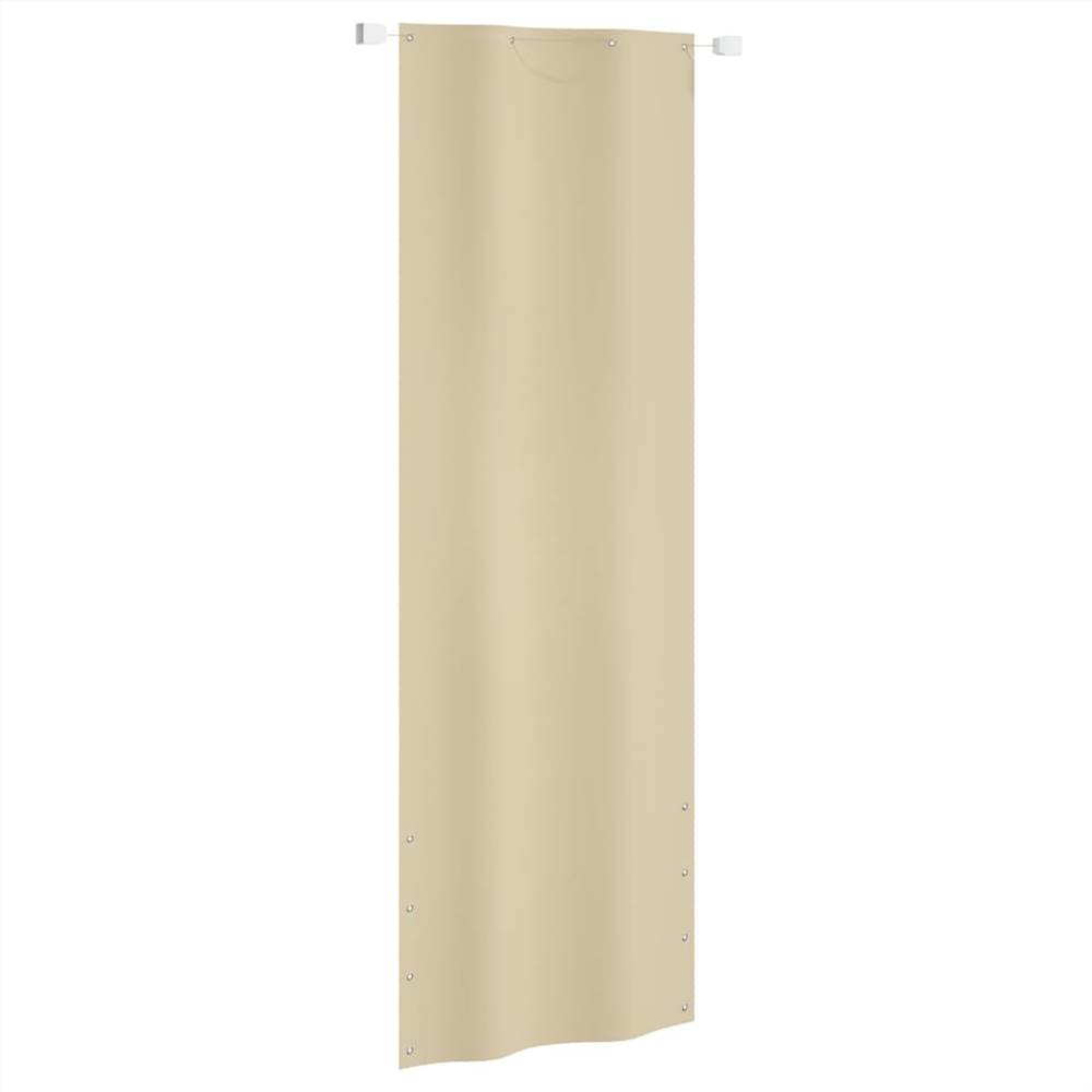 

Balcony Screen Beige 80x240 cm Oxford Fabric