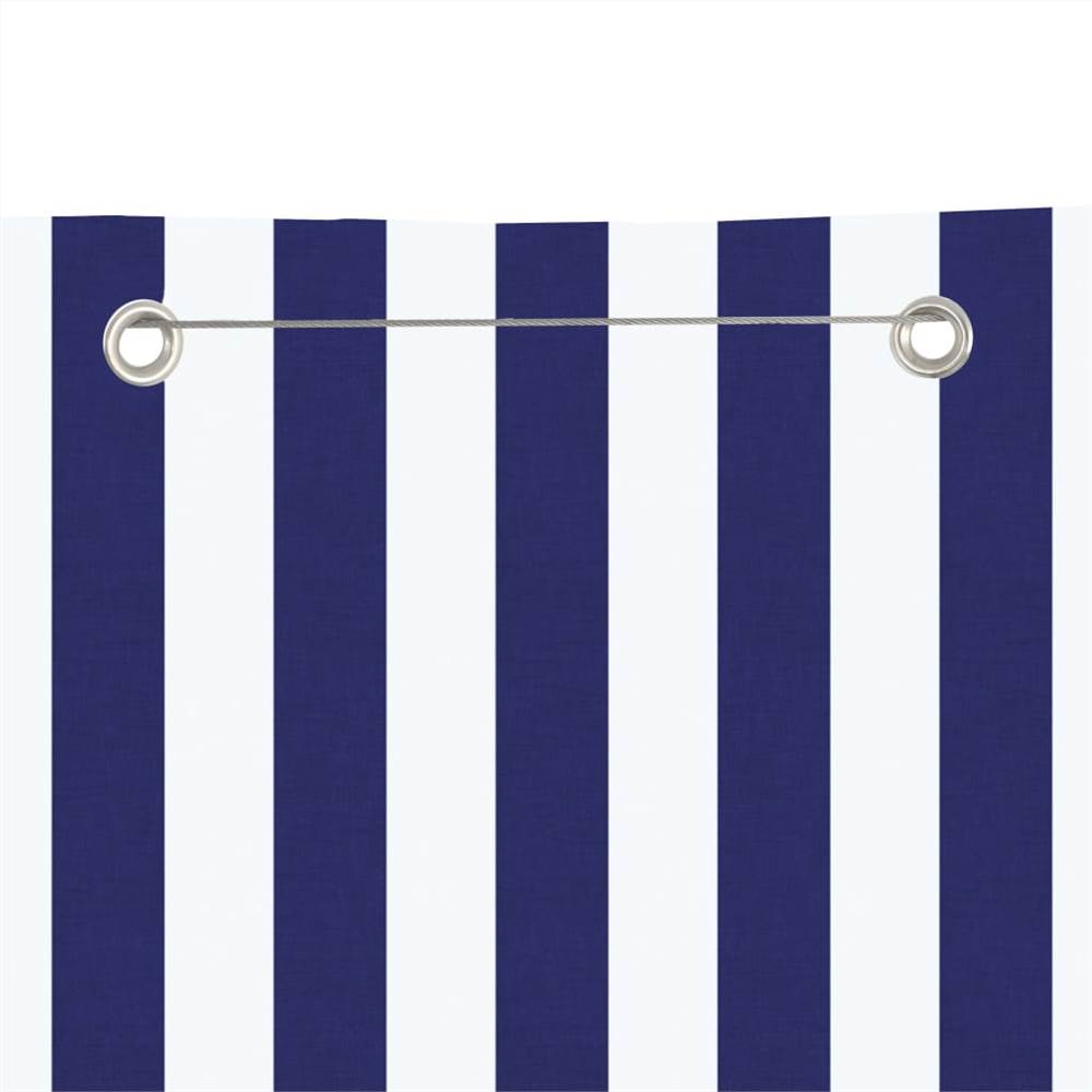 Balcony Screen Blue and White 140x240 cm Oxford Fabric