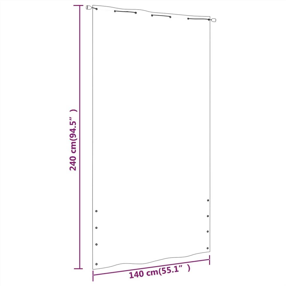 Balcony Screen Blue and White 140x240 cm Oxford Fabric