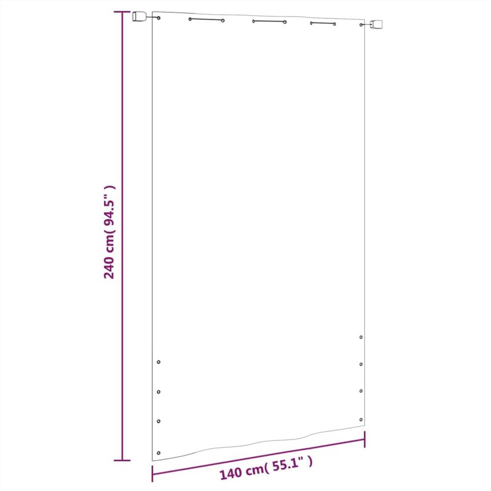 Balcony Screen Light Green 140x240 cm Oxford Fabric