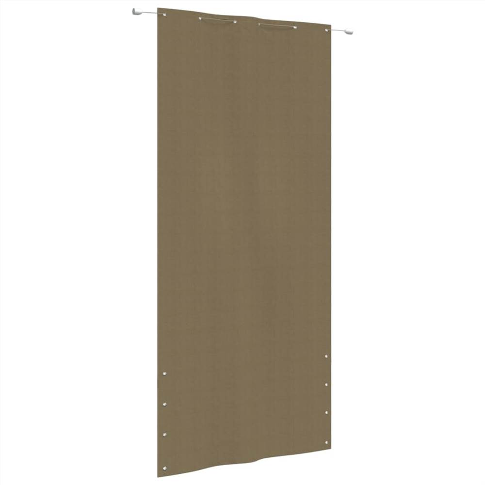 

Balcony Screen Taupe 120x240 cm Oxford Fabric